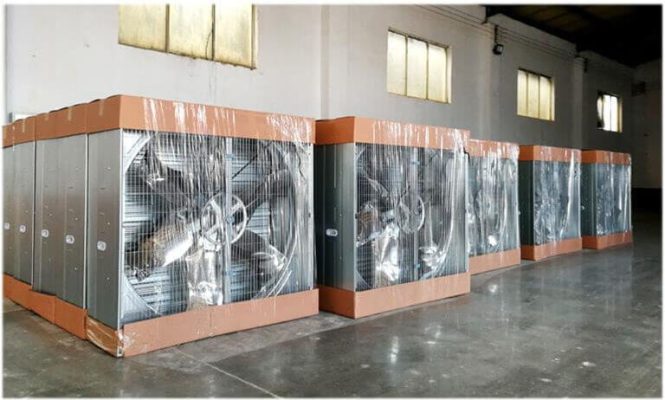 Quạt Thông Gió Vuông Công Nghiệp 1380 Khung Vỏ Inox 304